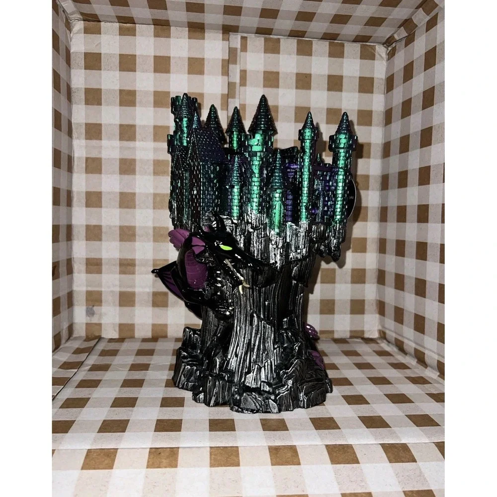 Bath & Body Works Maleficent Dragon Castle Disney 3-Wick Candle Holder NIB